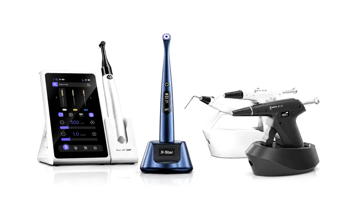Woodpecker: motor de endodoncia Endo GT Pro, lámpara X-Star y sistema de obturación Fi-G + Fi-P