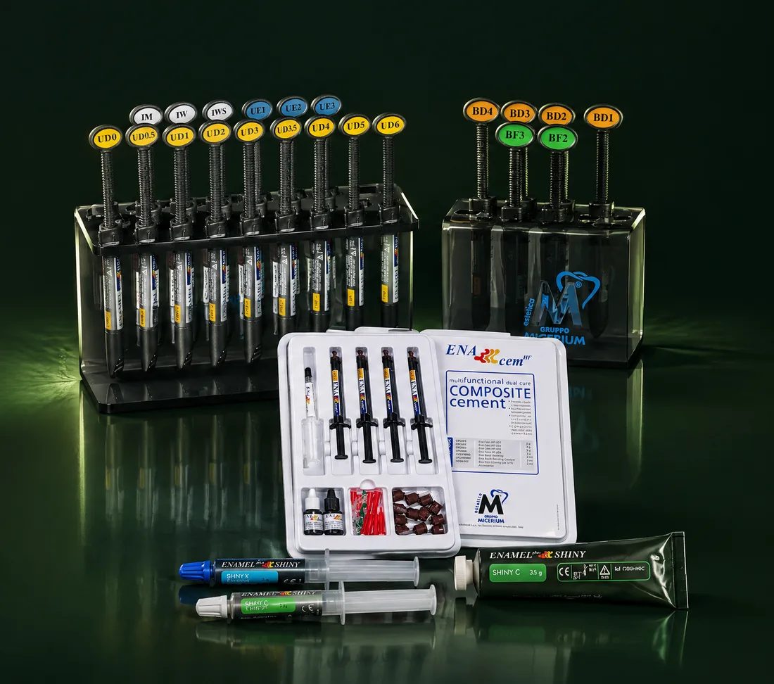 Composites y cementos Enamel plus de Micerium
