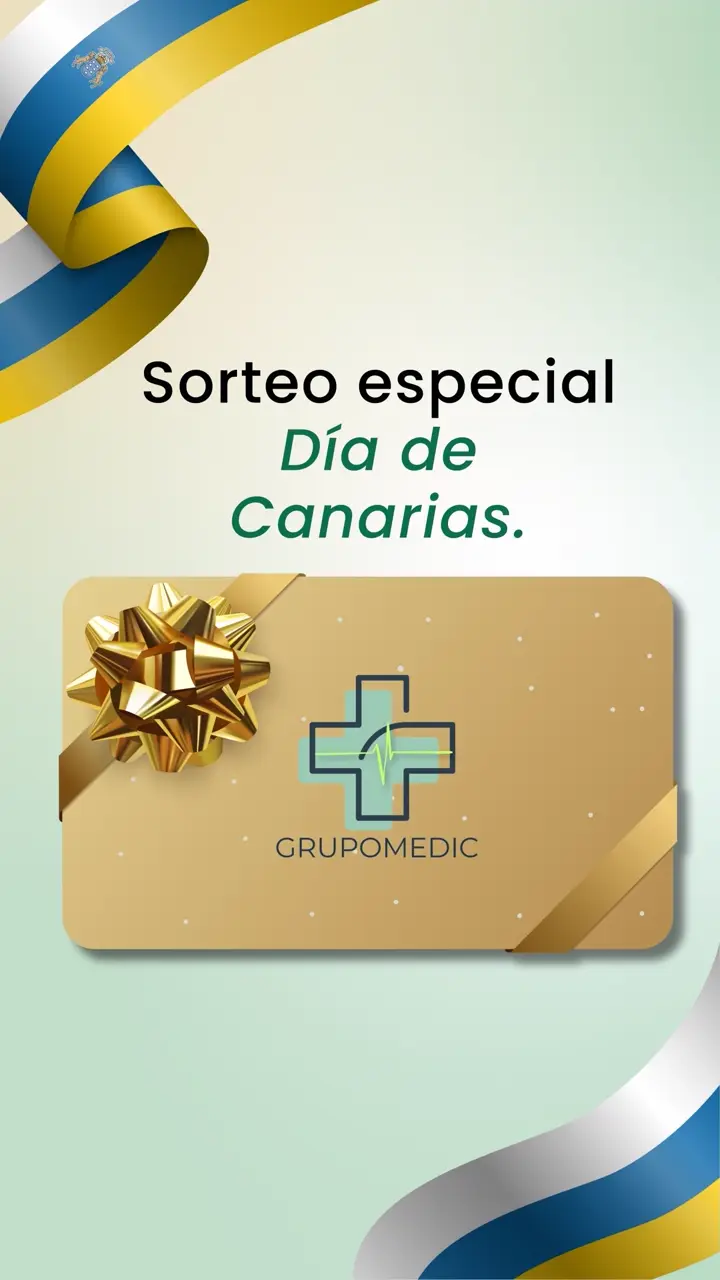 Publicación de @grupo.medic: SORTEO ESPECIAL DÍA DE CANARIAS ¡Ha llegado el día! No podíamos elegir