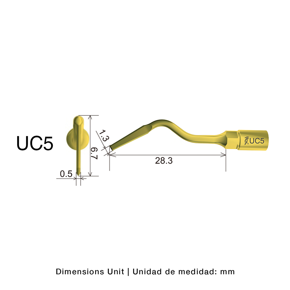 Punta cirugía UC5 Woodpecker para Mectron®, Woodpecker Ultrasurgery y otros | Extracción