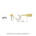 Punta cirugía UP4 Woodpecker para Mectron®, Woodpecker Ultrasurgery y otros | Desbridamiento y Alisado