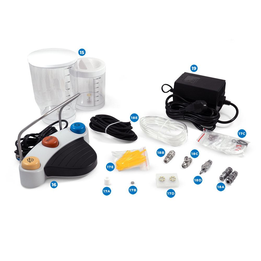 PT-A: accesorios y pedal