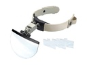 Lupa binocular de diadema con luz LED Technoflux (1,5x a 3,5x) 3