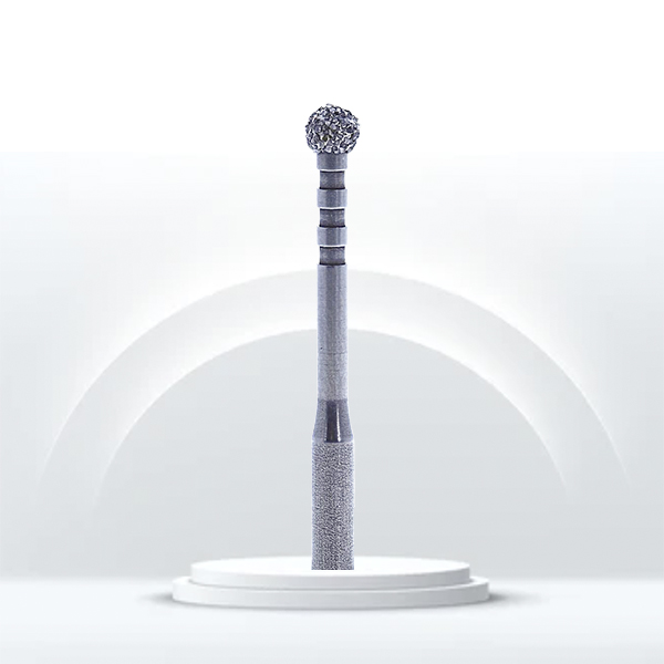 Fresa bola diamante JOTA 801LD para desgranulación dental.