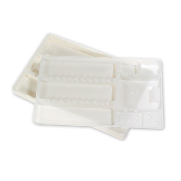 Bandejas Medicaline compartimentadas 28x18cm, 400 unidades.