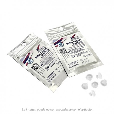 Botón Lingual Cerámico 10uds.