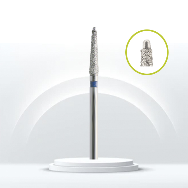 Fresa dental cónica diamante JOTA 851L punta inactiva.