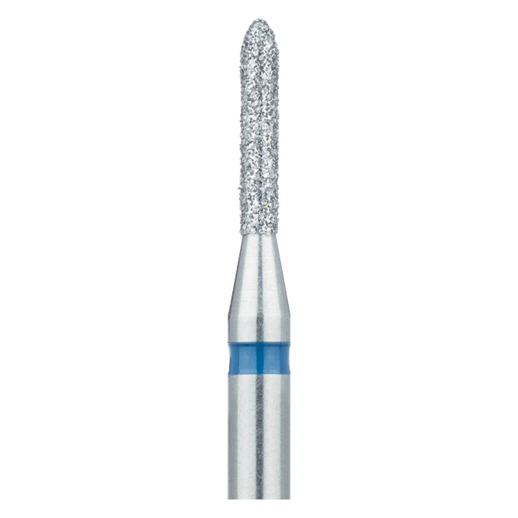 Fresa dental JOTA 868 diamante, cilíndrica torpedo.