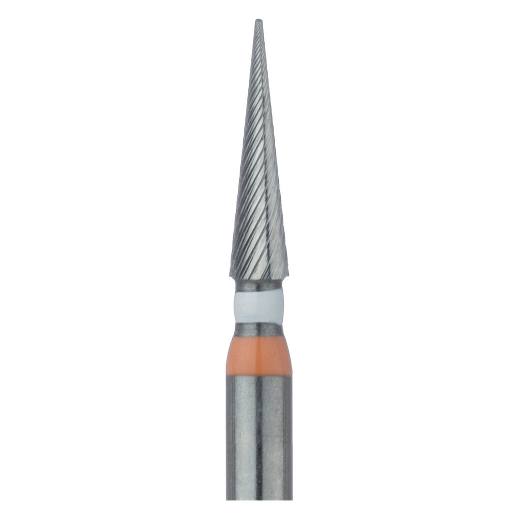 Fresa dental JOTA CD134 carburo reforzado puntiaguda multiláminas.