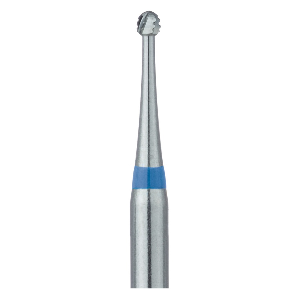 Fresa carburo bola estriada JOTA CQ1 para cavidades dentales.