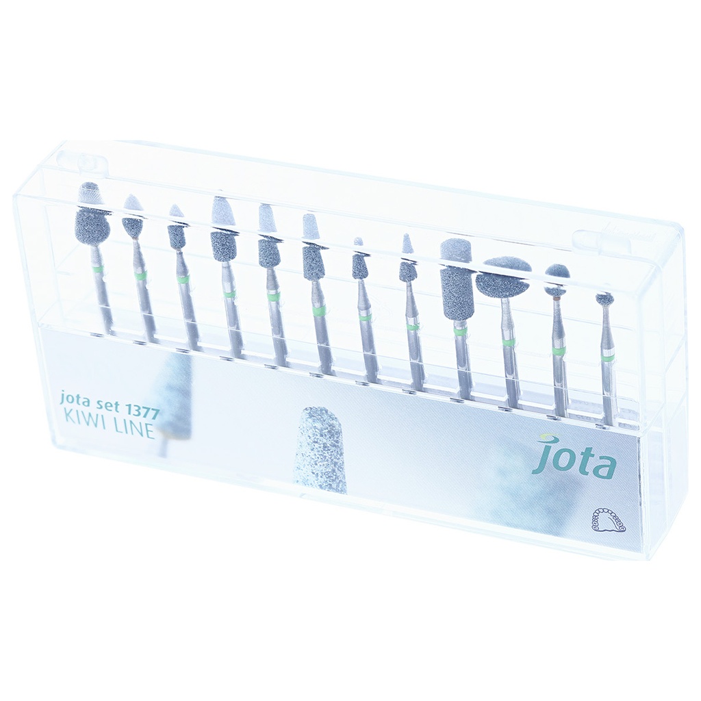 Kit Kiwi line JOTA para cerámica dental: pulido y brillo profesional.