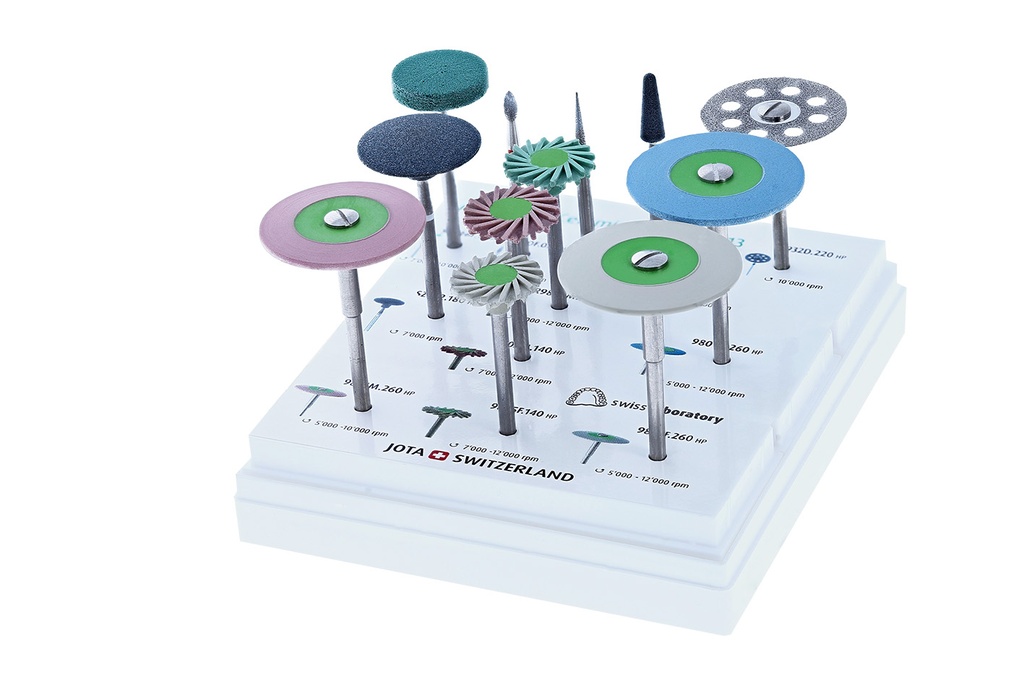 Kit All Ceramic Profi JOTA: pulido y acabado cerámico dental profesional.