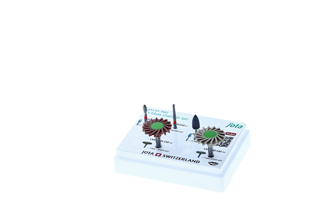 Kit pulido Di-Silicato JOTA: brillo y acabado dental profesional.