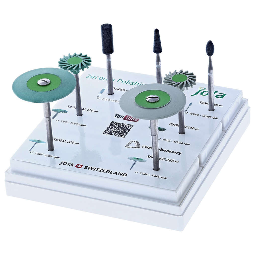 Kit pulido Zirconio JOTA: brillo y acabado profesional.