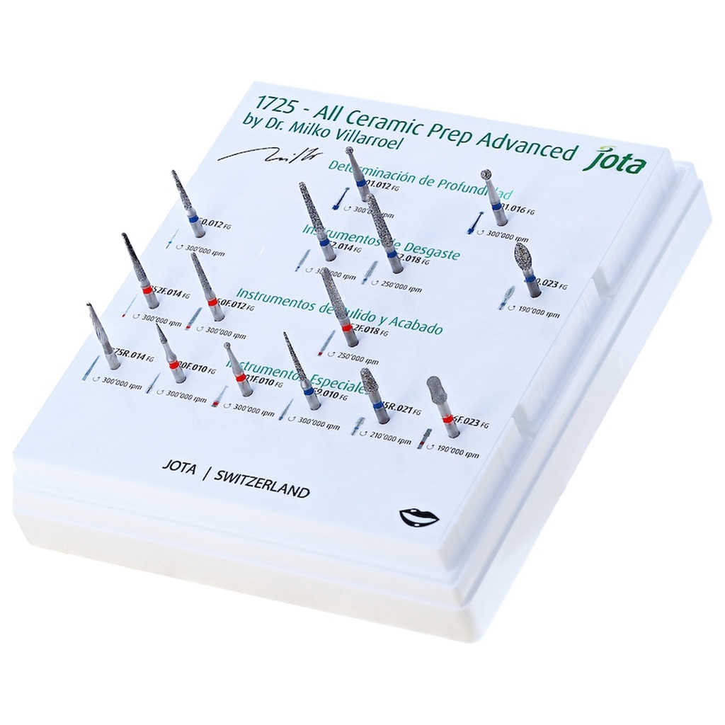 Kit dental JOTA Dr. Milko Villarroel - All Ceramic Prep Advanced