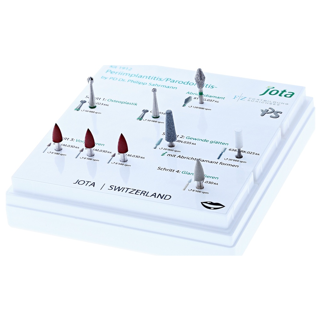 Kit Periimplantitis JOTA: Limpieza y mantenimiento de implantes dentales.