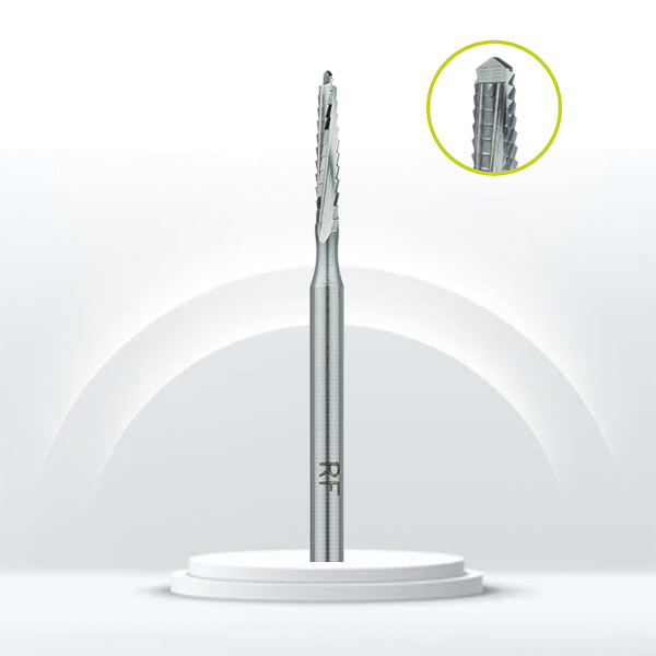 Fresa Lindemann JOTA 166RF acero inox para uso dental.