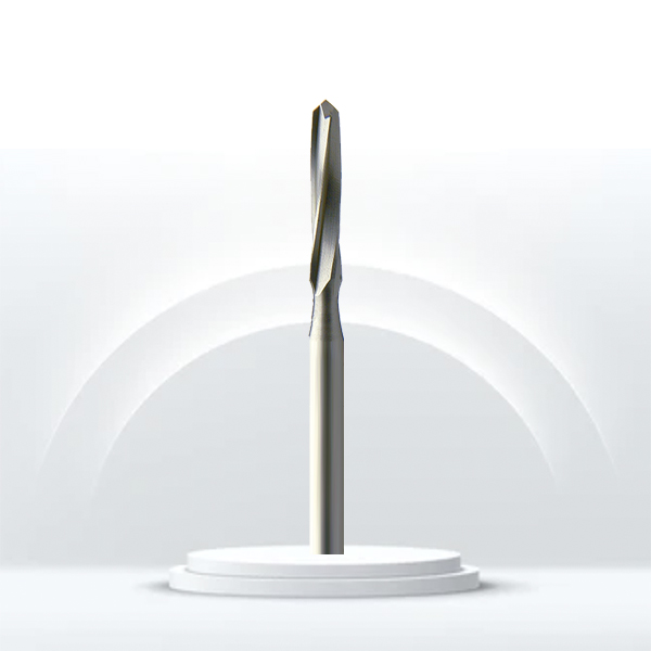 Fresa dental JOTA 514 cilíndrica espiral acero para odontología.