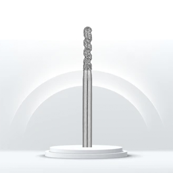 Fresa dental cilíndrica diamante 837D JOTA, alta eficiencia.