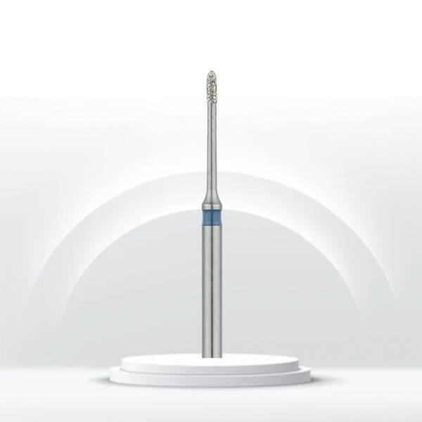 Fresa dental JOTA 865L diamante, cilíndrica torpedo.