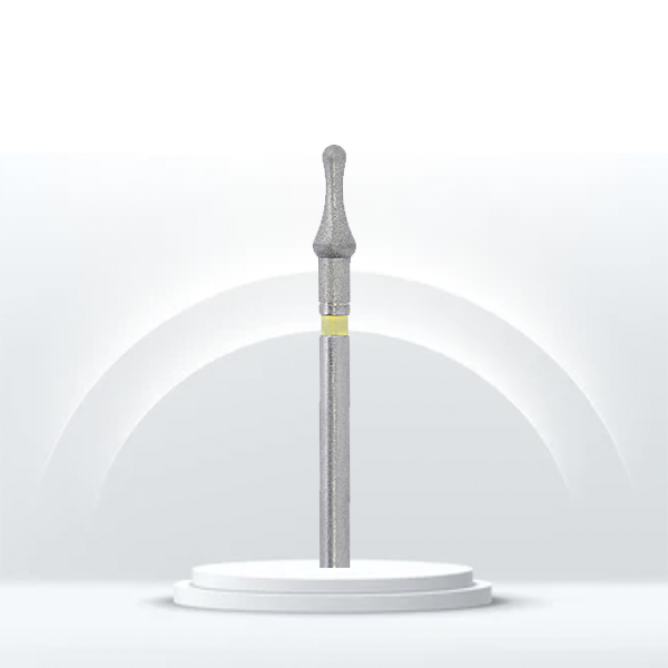 Fresa diamante JOTA 893HEF tipo chupete para odontología.