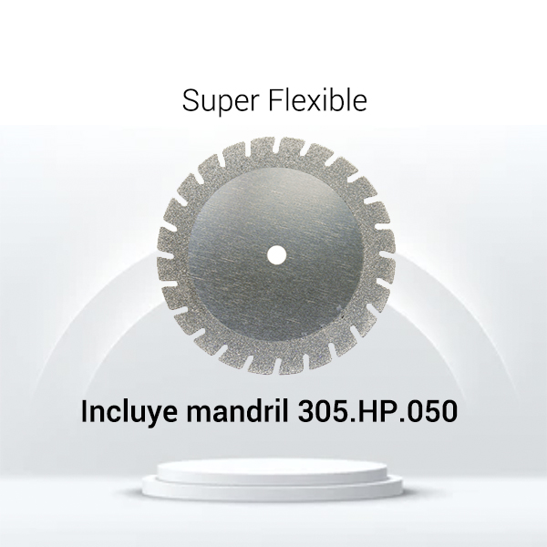 Disco diamante JOTA 940DF superflexible estriado para pulido dental.