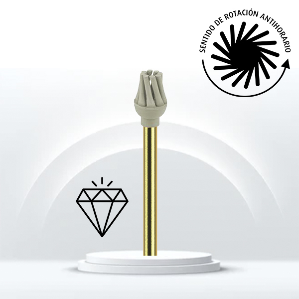 Pulidor composite OccluPol 9765F JOTA para brillo y pulido dental.