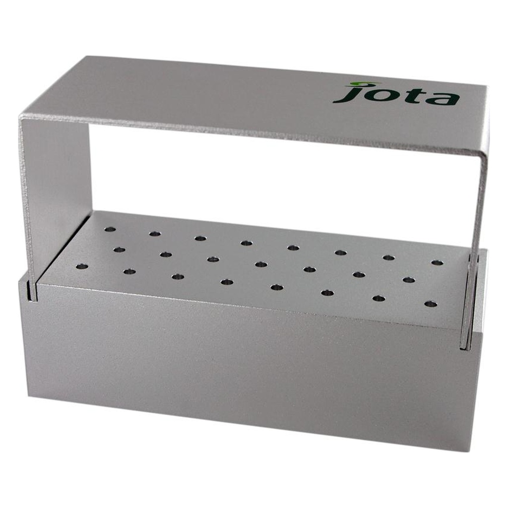 Fresero aluminio JOTA 23 huecos HP. Organizador fresas dentales alta velocidad.