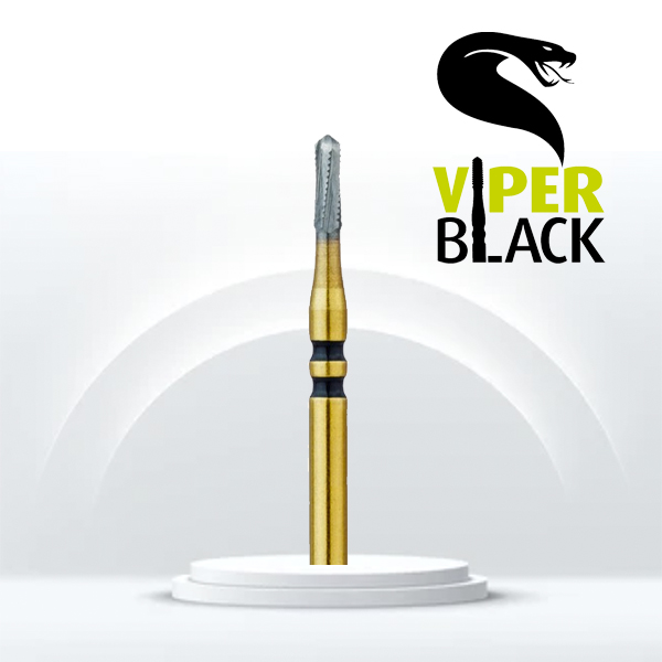 Fresa carburo JOTA Viper Black CG35RS cilíndrica para odontología.