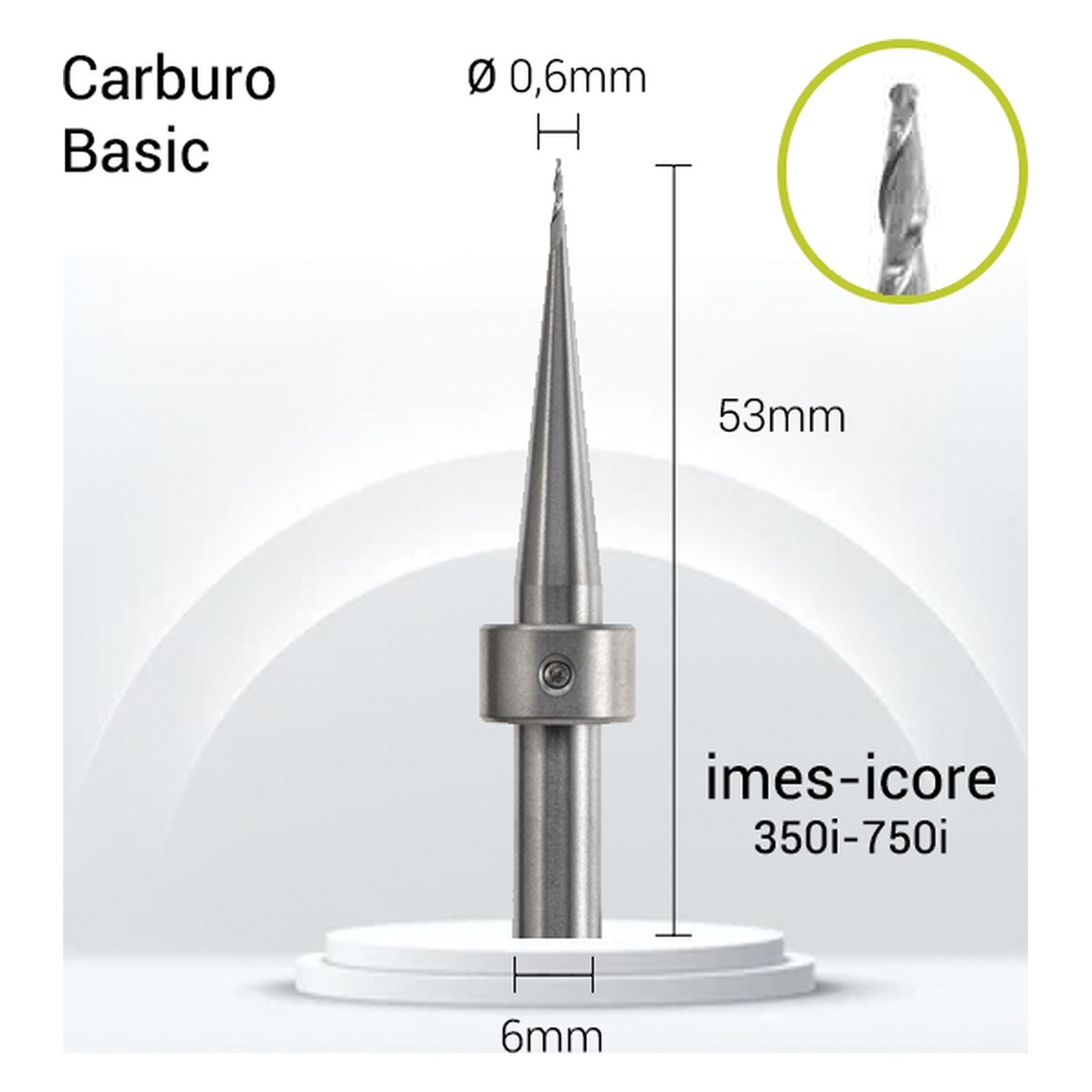 Carburo 6mm JOTA para ZrO, PMMA, PEEK (II6-J10-006)