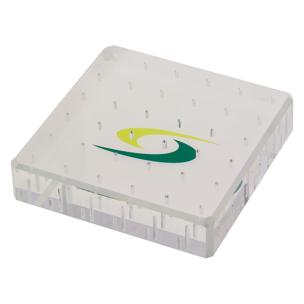 Fresero plexiglas JOTA 36 huecos FG. Organizador fresas odontología.