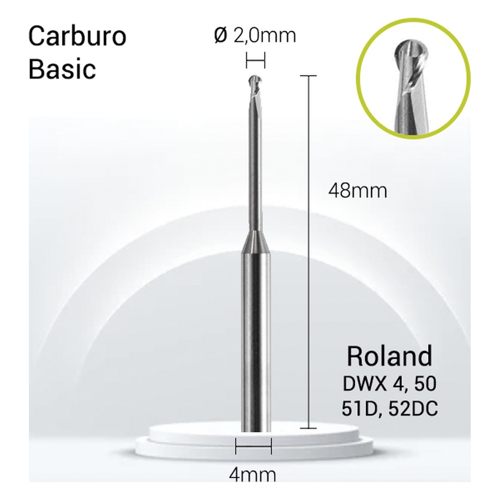 Carburo dental JOTA 4mm Universal R4-210-020. Fresas odontológicas de carburo.