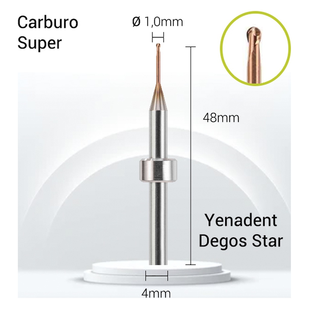 Carburo JOTA Super 3mm CrCo Y4-J22-010 dental. Fresas para laboratorio.