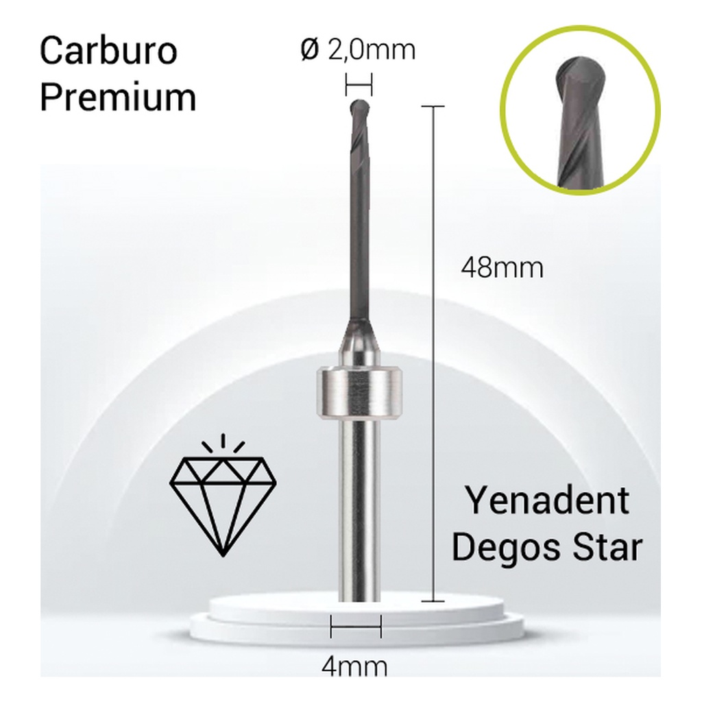 Y4-J23-020 Carburo + Diamante 3mm