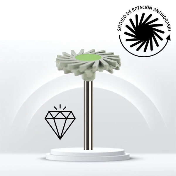 ZIR9863F Pulidor Swivel Zirconio Fino