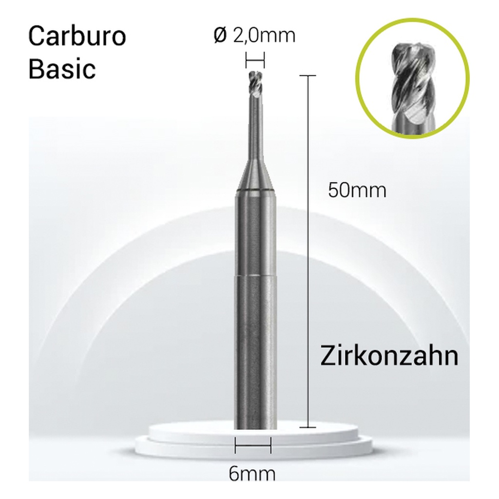 ZZ6-J16-020 Carburo 6mm Crco, Titanio