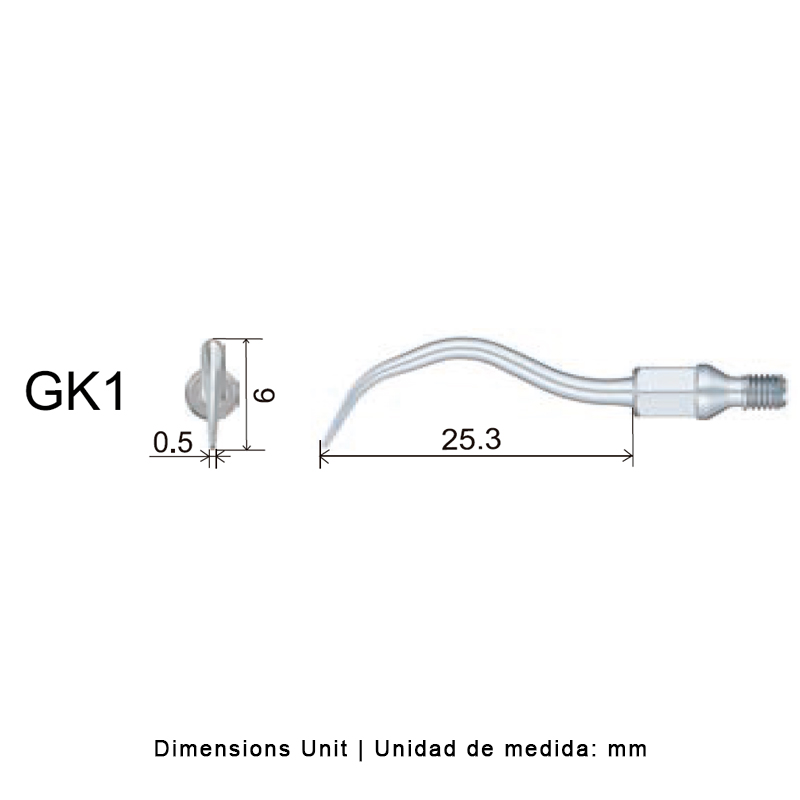 Punta profilaxis Woodpecker KaVo Sonicflex 2000N/2003 ECO S2