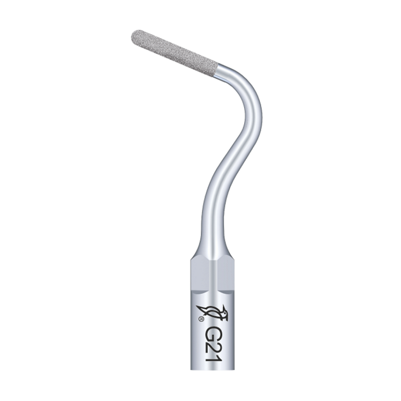 Punta ultrasonidos Woodpecker G21 compatible EMS: profilaxis y tallado diamantada.