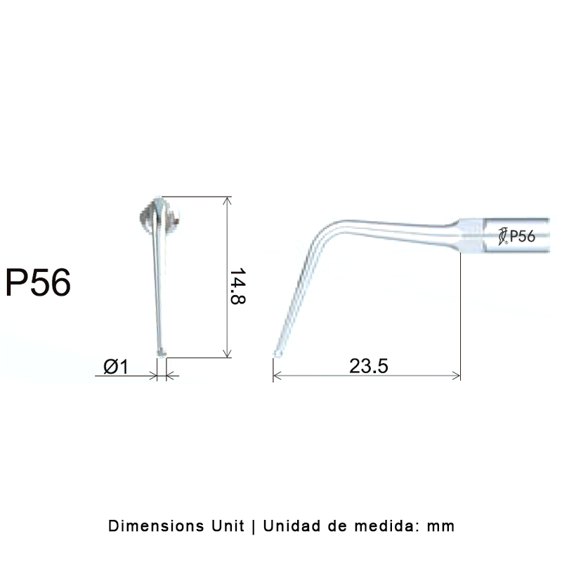 Punta Woodpecker P56 Perio para PT-A, PT-B, PT3, PT5.