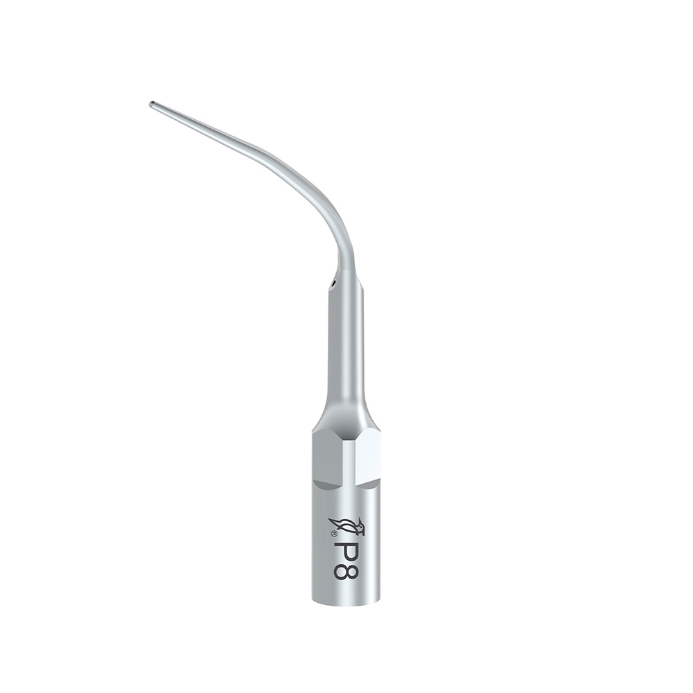 Punta ultrasonidos Woodpecker P8 compatible EMS para periodoncia.
