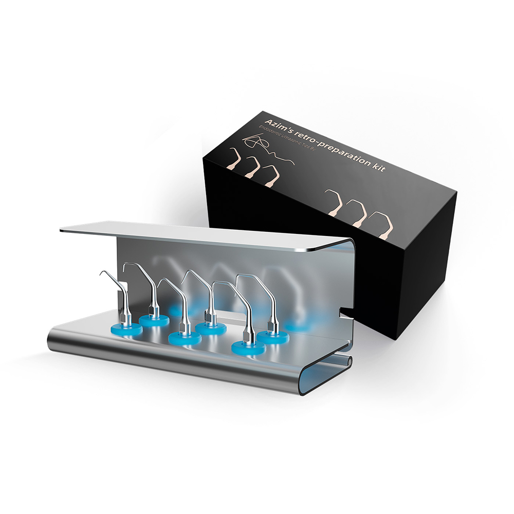 Endo Kit Azim WOODPECKER: Retro-preparación, rosca tipo S para endodoncia.