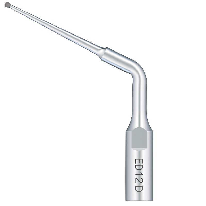 Punta ultrasonidos Woodpecker ED12D compatible Satelec endo diamantada.