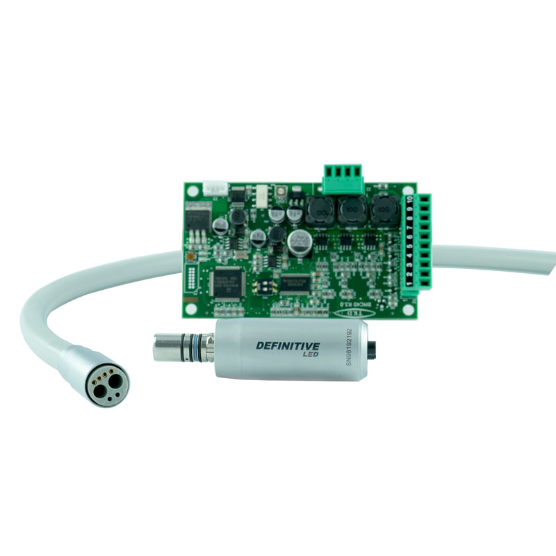 Micromotor eléctrico TKD DEFINITIVE con luz LED para odontología.