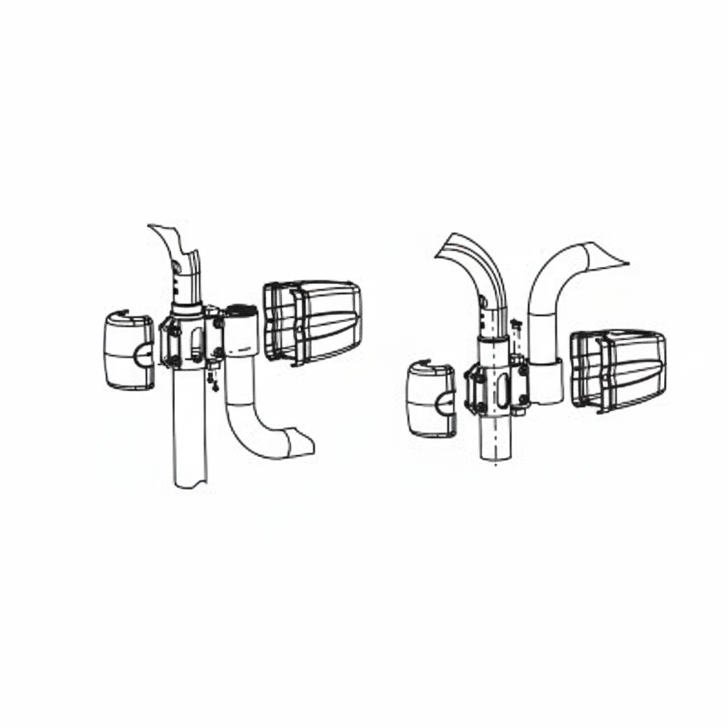 Adaptador tope de columna 45-50mm de diámetro para brazos FARO
