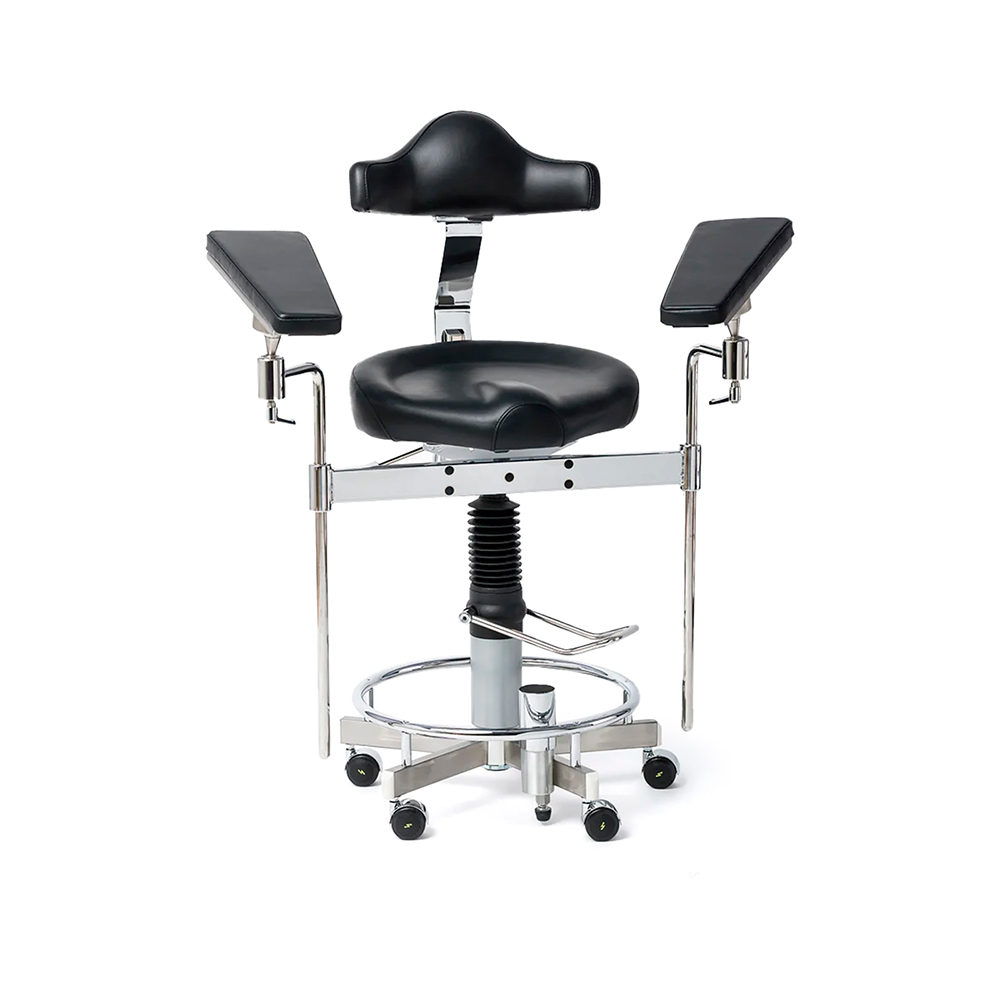 Taburete quirófano COBURG MEDICALIFT 3014 Jörg & Sohn con apoyabrazos
