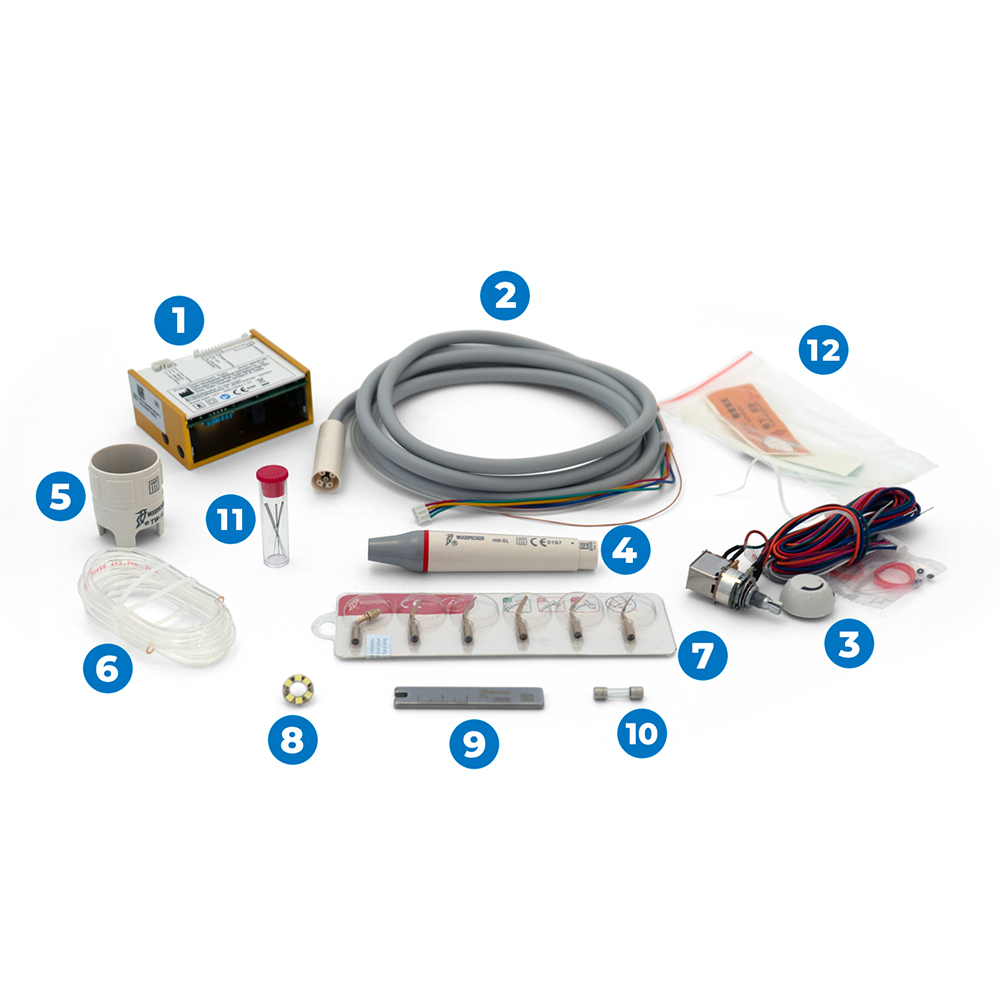 Kit ultrasonidos dental Woodpecker UDS-N3 LED, compatible EMS, función Endo.