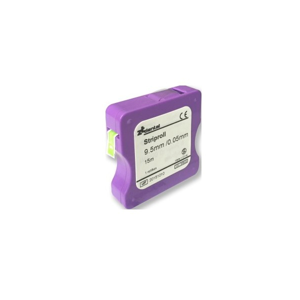 Matrices transparentes Striproll MASTER 15m (9.5mm/0.05mm) para odontología.