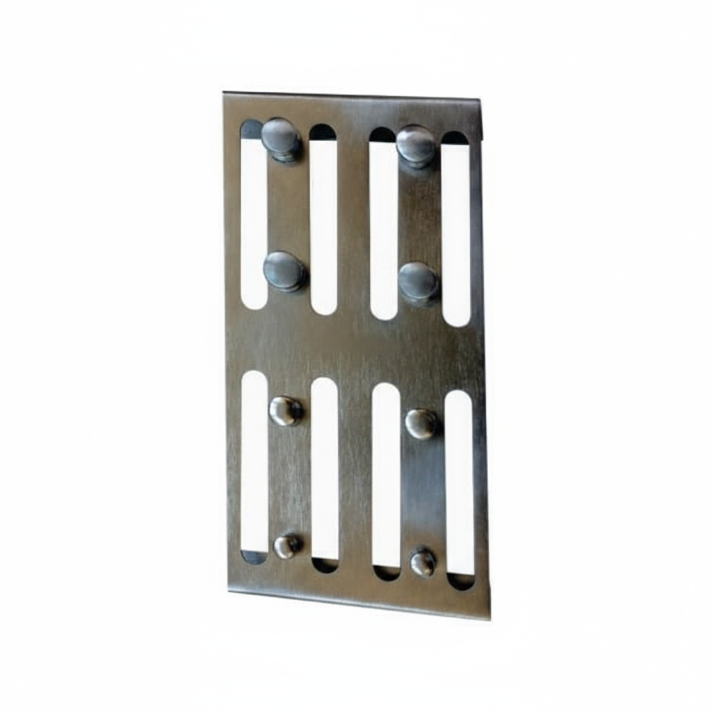 Fresero para clamps MASTER inox, 8 unidades. Organización dental.