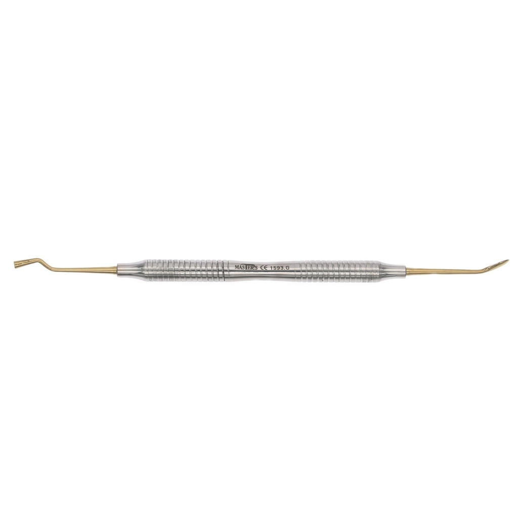 Cuchara compactador hueso titanio Gold Line MASTER. Injerto óseo dental.