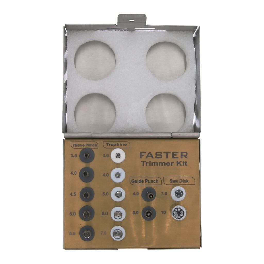 Kit Recorte Óseo Bone Trimmer MASTER 14u para implantes dentales.